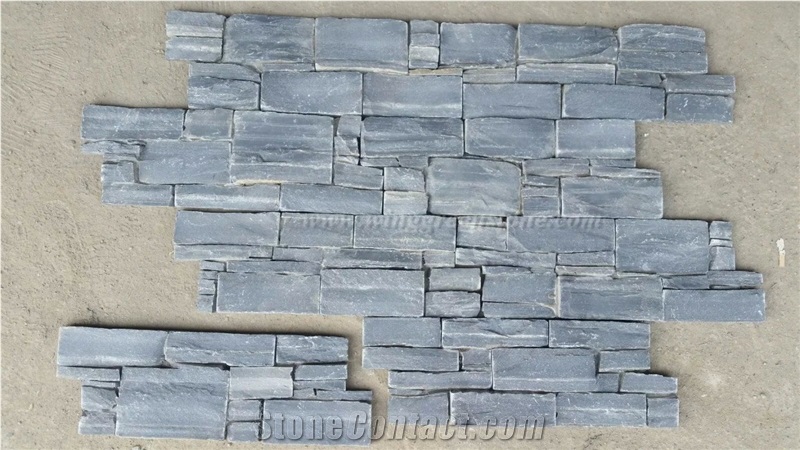 Competitive Price Grey Slate Ledgestone Wall Panel, Cement Cultured Stone Wall Panel for Exterior Decoration, Winggreen Stone