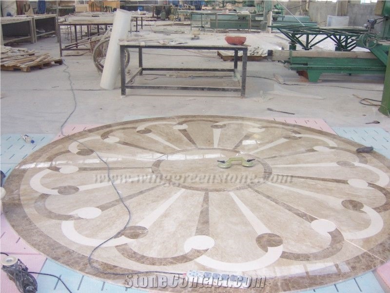 Competitive Price High Qualtiy Custom Made Marble Medallions Pattern/Water Jet Medallion/Waterjet Marble Medallion/Marble Floor Medallions for Interior Decoration, Winggreen Stone
