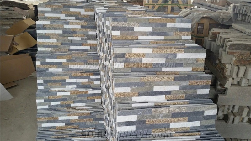 Competitive Price Multicolor Granite Natural Cultured Stone/Stacked Stones/Veneer Stones Panel for Exterior Decoration and Wall Cladding