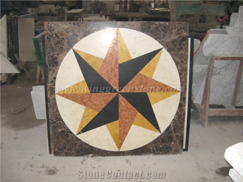 Factory Supply Of High Quality Custom Made Medallions Pattern/Water Jet Medallion/Waterjet Marble Medallion/Marble Floor Medallions for Interior Decoration, Winggreen Stone