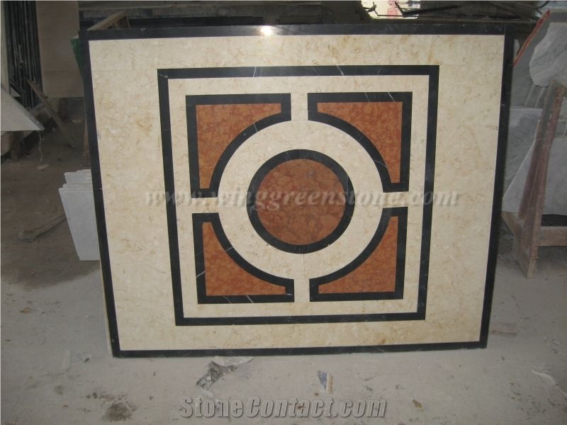 Hot Sale Custom Made Medallions/Water Jet Medallion/Waterjet Marble Medallion/Marble Floor Medallions for Interior Decoration, Winggreen Stone