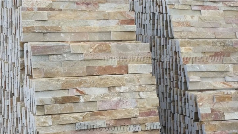 Hot Sale Rustic Slate Culture Stone/Stacked Stones/Veneer Stones Panel for Exterior Decoration and Wall Cladding, Winggreen Stone