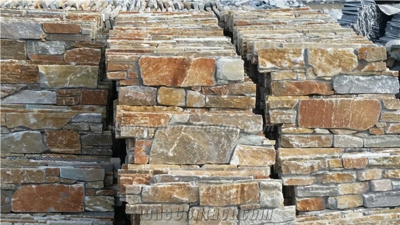 Hot Sale Rusty Slate Ledgestone Wall Panel, Cement Cultured Stone Wall Panel for Exterior Decoration, Winggreen Stone