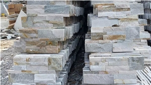 Hot Sale Wooden Yellow Slate Culture Stone/Stacked Stones/Veneer Stones Panel for Exterior Decoration and Wall Cladding