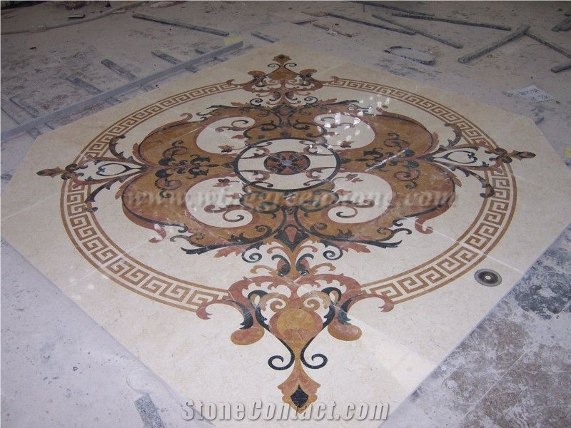 Manufacture High Qualtity Custom Made Marble Medallions Pattern/Water Jet Medallion/Waterjet Marble Medallion/Marble Floor Medallions for Interior Decoration, Winggreen Stone
