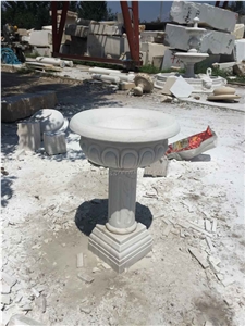 Own Factory, Hand Carved Flower Pots, Chinese White Marble Pots, Marble Exterior Pots, White Marble Planter Boxes, Xiamen Winggreen Manufacturer