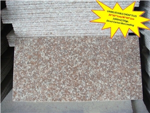 Unbelievable Cheap Price, G687 Granite Tiles, 1cm Peach Red Granite Thin Tiles for Wall Covering, Xiamen Winggreen Manufacturer