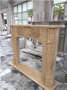 Xiamen Experenced Manufacturer, Beige Marble Fireplaces, Hand Carved Fireplace Surrounds, Marble Fireplace Inserts, Fireplace Design Ideas, Xiamen Winggreen Manufacturer