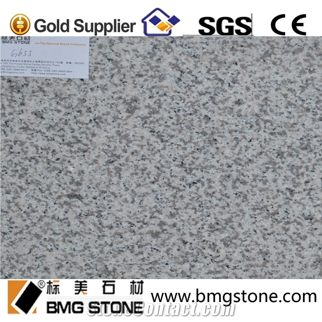 Chinese White Granite G655 Granite Stone for Floor Tile Building Material
