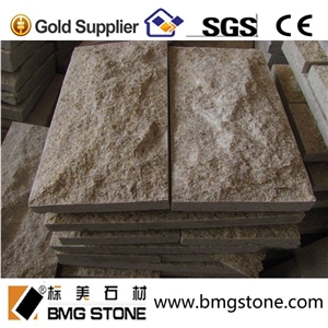 Hot Sell Rusty Yellow G682 Yellow Granite Mushroom Stone for Wall Cladding