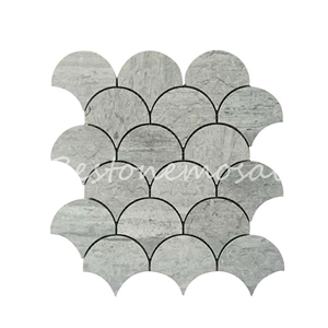 Bestonemosaic Silver Wood Grey Marble Mosaic, Mosaic Pattern, Wall Mosaic, Quare Mosaic, Polished Mosaic, Indoor Decoration Mosaic, Floor Mosaic
