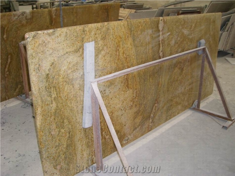 Imperial Gold Grnaite Countertop, Imperial Gold Granite Kitchen Countertops