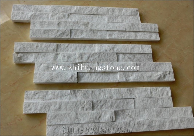 White Marble Stacked Stone Veneer Stone/Wall Cladding