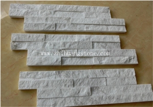 White Marble Stacked Stone Veneer Stone/Wall Cladding
