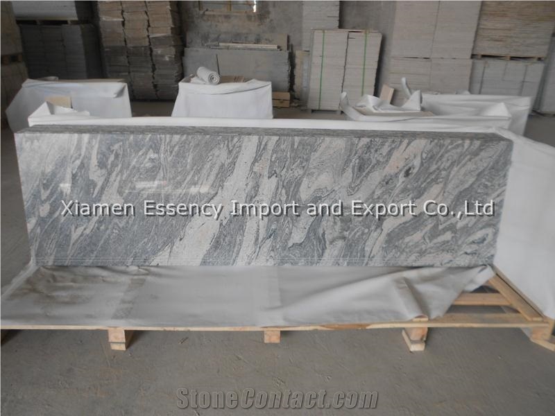 China Juparana Grey Granite Kitchen Countertops