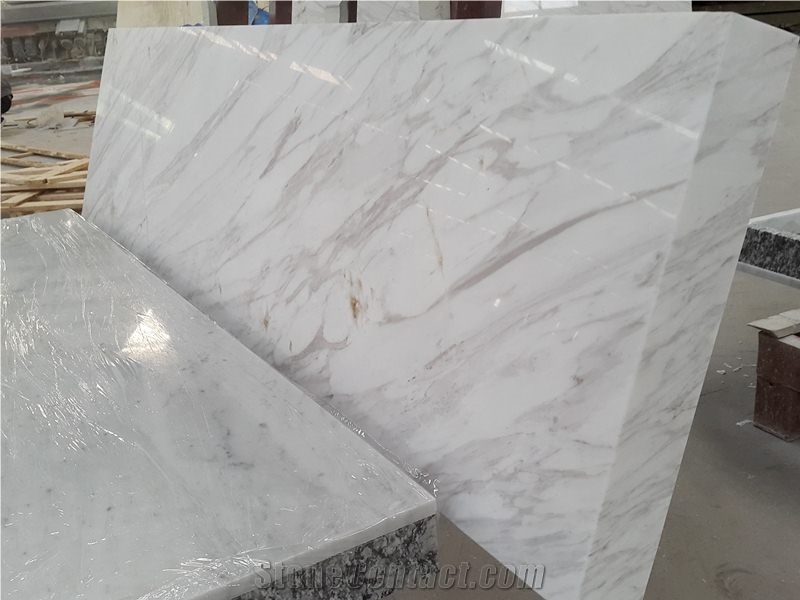Volakas White Marble Kitchen Countertop Greece White Marble