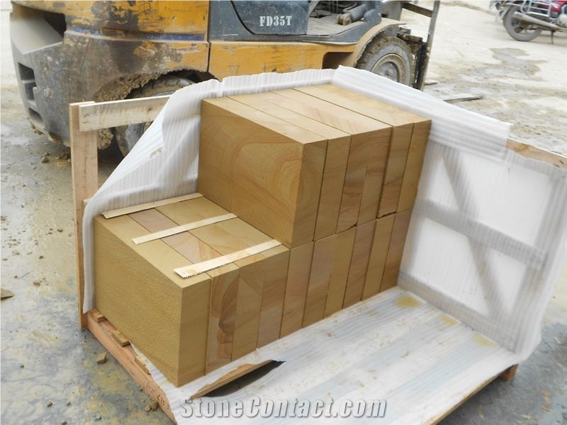 Yellow Sandstone 10cm Thickness Building Stone Slabs & Tiles, Sichuan Beige Sandstone Slabs & Tiles