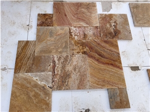 Autumn Travertine Tiles & Slabs, Brown Travertine Floor Tiles, Wall Tiles Turkey