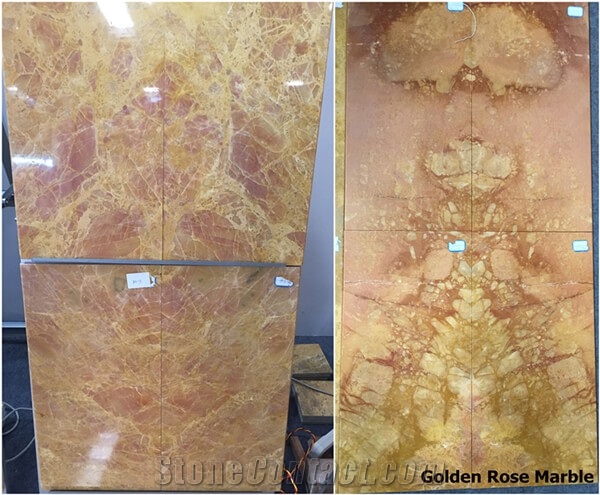 Golden Marble Slabs & Tiles, China Yellow Marble