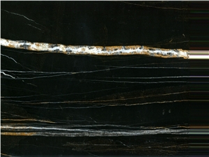 Nero Dorato Marble Slabs, Sahara Noir Marble
