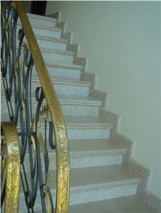 Beige Marble Stairs