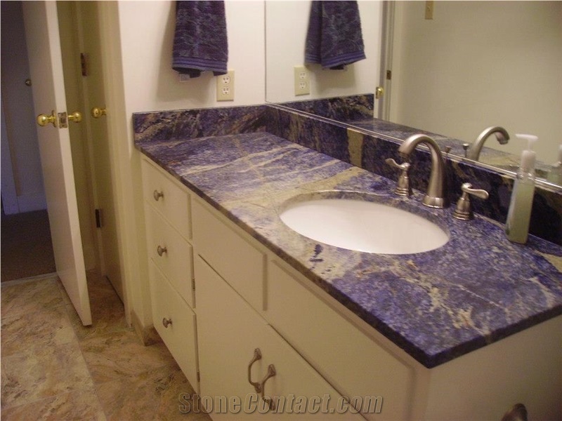 Blue Sodalite Bathroom Vanity Top From, Blue Vanity Top