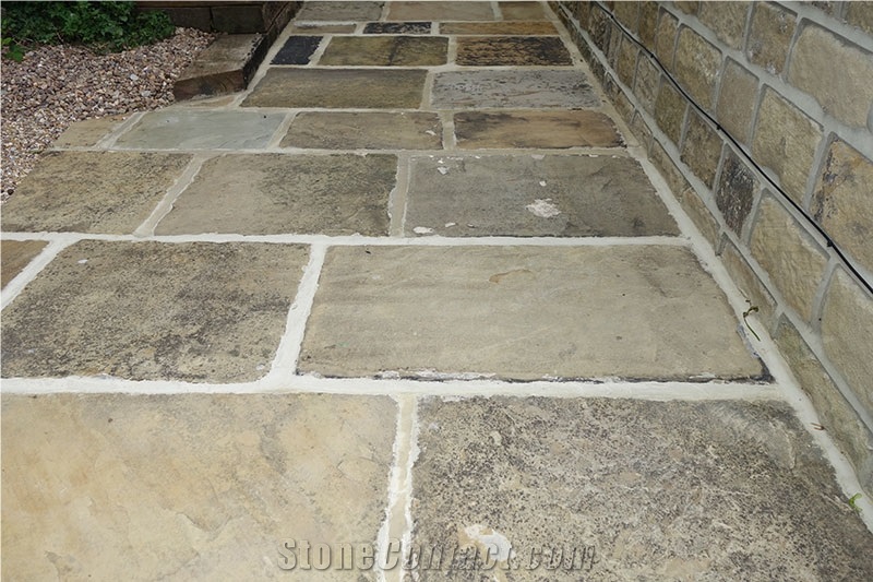 Reclaimed Yorkshire Paving, Second-Hand Riven Paving