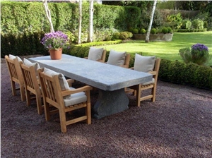 Patio Table in Belgian Blue Stone