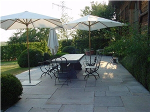 Terrace in Blue Stone Pavement