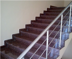 Tan Brown Granite Stairs