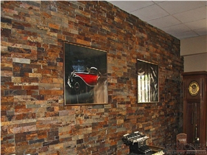 Multicolour Slate Cleaved Surface Wall Cladding Panels