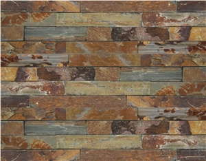 Multicolour Slate Cleaved Surface Wall Cladding Panels