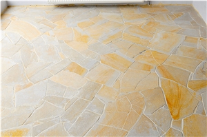 Szydlowiecki Yellow Sandstone Flagstone Floor and Walling Tiles
