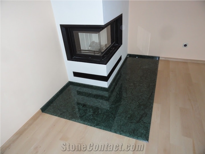 Forest Green Marble Fireplace Hearth
