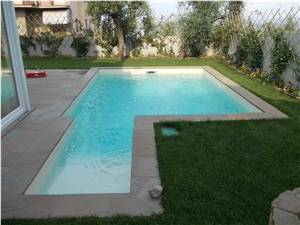 Swimming Pool Built in Giallo Etruria