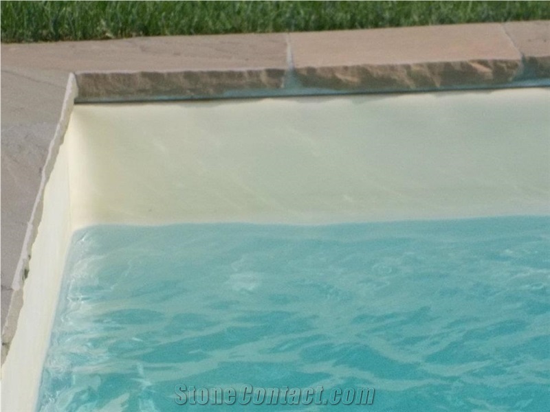 Swimming Pool Built in Giallo Etruria