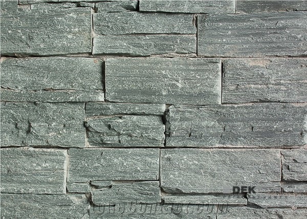 Quarzite Green Exposed Wall Stone, Wall Cladding, Stone Veneer