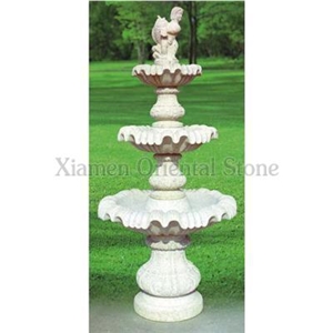 China G640 Granite Garden Water Features, Exterior Landscaping Stones Rolling Sphere Fountains, Outdoor Sculptured Fountain, Polished Natural Surface Flower Fountains with Stone Base