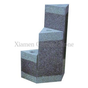 China G664 Granite Garden Water Features, Exterior Landscaping Stones Fountains, Outdoor Fountain, Polished Stair Irregular Wall Mounted Fountains with Stone Base