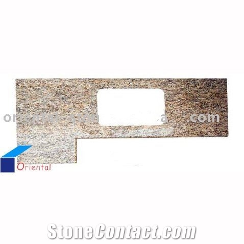 China G681 Brown Granite Tops,Stone Custom Countertops, Kitchen Island Tops, Worktops, Kitchen Top Desk Tops with Sink, Bar Top