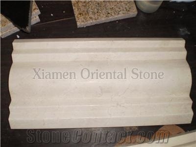 Natural Marble Moulding Border Decos, Stone Bullnose Ogee Moldings, Interior Stone Building Decoration Lines