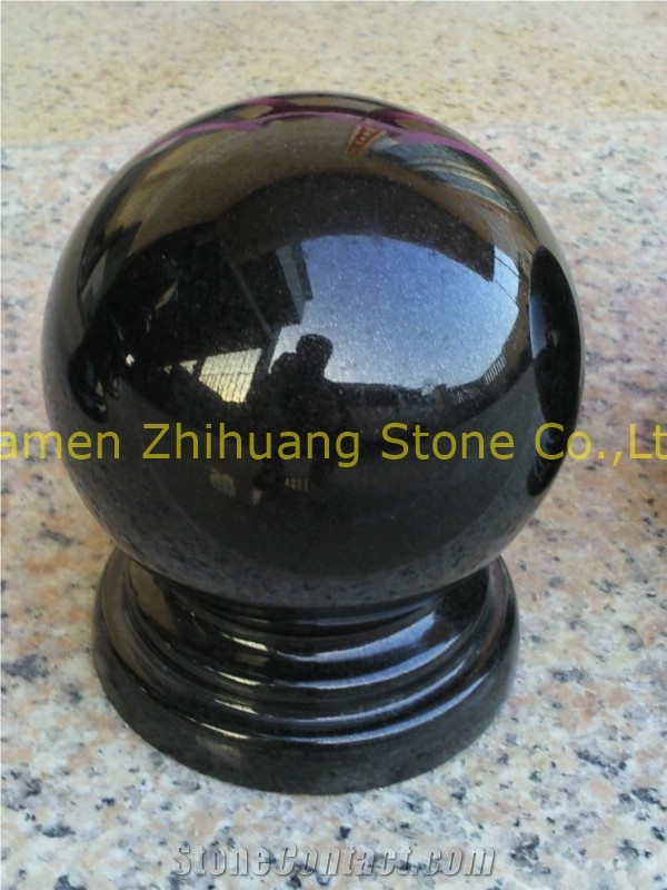 Polished Shanxi Black Granite Caps
