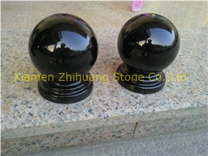 Polished Shanxi Black Granite Caps
