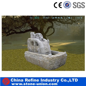 Carved Natural Stone Small Wheel Water Fountain,Garden Water Fountain,Sculpture Water Fountain,Entrance Small Fountains,Stone Garden Fountain