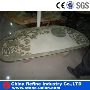 China Green Slate Tea Table, Classical Slate Sculpture Tea Table,Slate Classical Tea Table, Coffee Table,Grey Slate Tea Trays,Antique Table