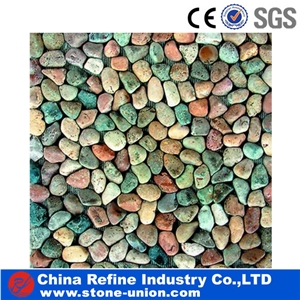 Colorful Pebble Stone from Own Factory, Multi Color River Cobble & Cobbles, Mixed River Stone & River Pebble Stone Exporter, Cheap Paving Stone
