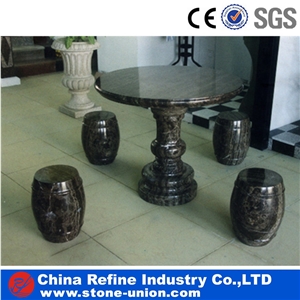 Garden Carving Benches , Carving Stone , Landscaping Stones,Outdoor Garden Stone Round Tables and Benches,Stone Table Sets
