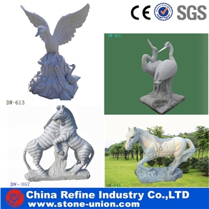Granite Animal Statue, Grey Stone Garden Animal Statue,Animal Sculptures,Garden Sculptures,Handcarved Sculptures