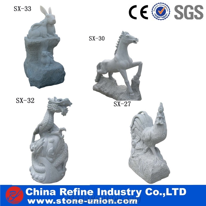 Granite Animal Statue, Grey Stone Garden Animal Statue,Animal Sculptures,Garden Sculptures,Handcarved Sculptures