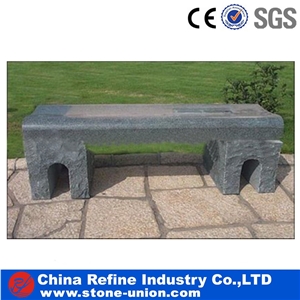 Grey Granite Benches for Garden Decoration , Simple Granite Stone Benches for Rest